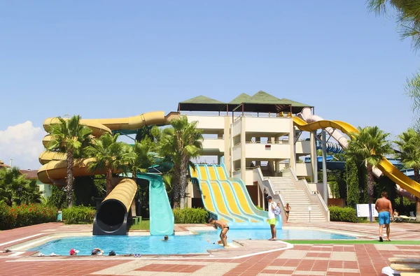 Turkey Antalya June 2018 Architectural Design Turkish Hotel Pool Water — Stock Photo, Image