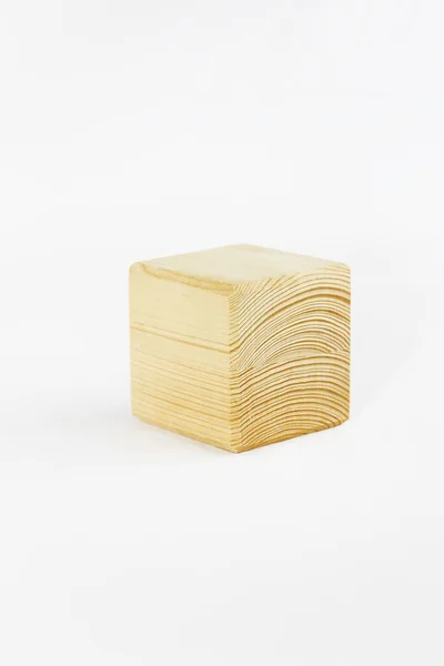 白色背景上有离婚图案的木制装饰立方体 — 图库照片