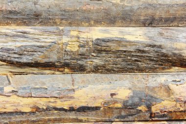 çatlaklar, lekeler ve çizikler ile sarı kahverengi ahşap tahta doku