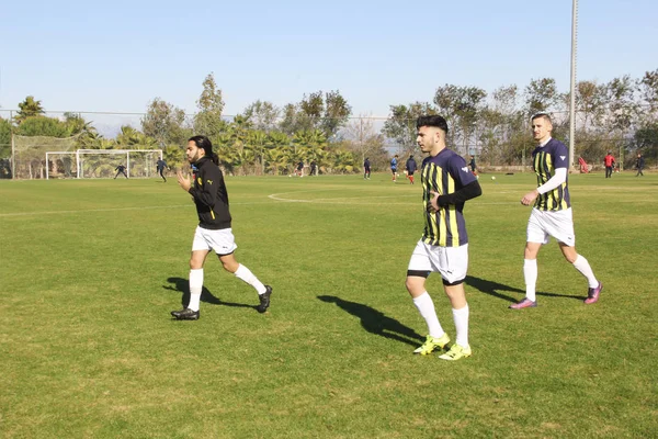 Antalya Turquía Diciembre 2018 Entrenar Jugadores Fútbol Estadio Abierto — Foto de Stock