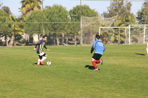 Antalya Törökország December 2018 Tanfolyamok Képzése Futballisták Számára Nyitott Stadionban — Stock Fotó