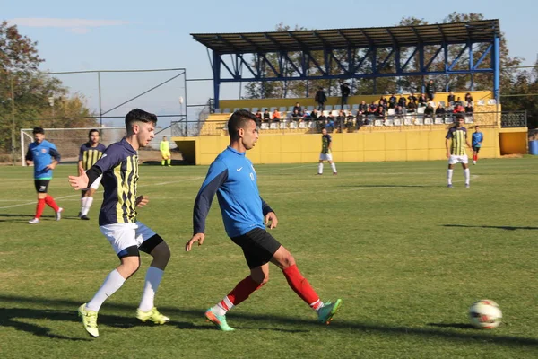 Antalya Türkiye Aralık 2018 Açık Bir Stadyumda Futbolcular Için Bir — Stok fotoğraf