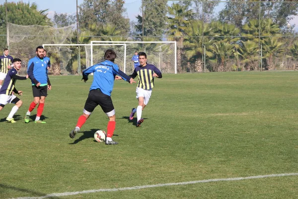 Antalya Turkiet December 2018 Träna Ett Träningspass För Fotbollsspelare Öppen — Stockfoto