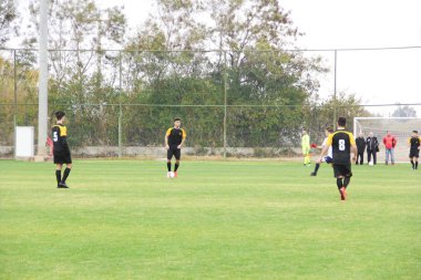 Antalya, Türkiye. 25 Aralık 2018. Açık bir stadyumda futbolcular için bir oturum eğitimi 