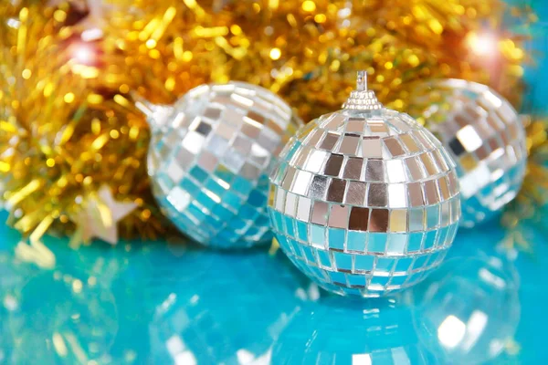 Juguetes Brillantes Bolas Árbol Navidad Para Nuevo Año Unas Vacaciones — Foto de Stock