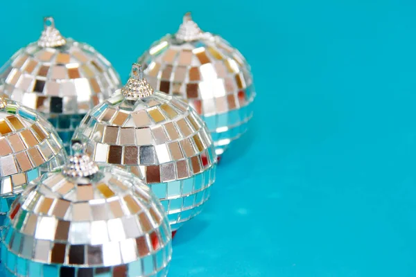 Bolas Juguetes Brillantes Para Árbol Navidad Para Las Vacaciones Año — Foto de Stock