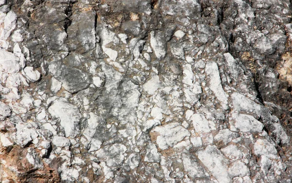 Tekstura Naturalnego Kamienia Szarego Pęknięciami — Zdjęcie stockowe
