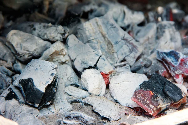 Természetes Forró Fekete Faszén Grillezéshez — Stock Fotó
