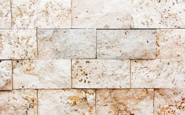 Kahverengi tuğla bir duvarın dikdörtgen desenli dokusu