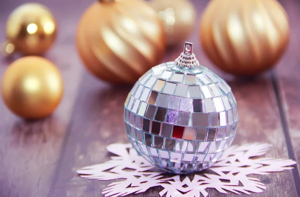 Bolas Natal Brilhantes Para Feriado Ano Novo — Fotografia de Stock