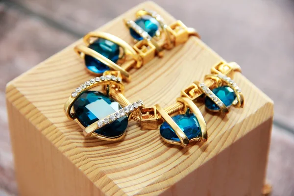 Women Jewelry Necklace Precious Stone — Stock Photo, Image