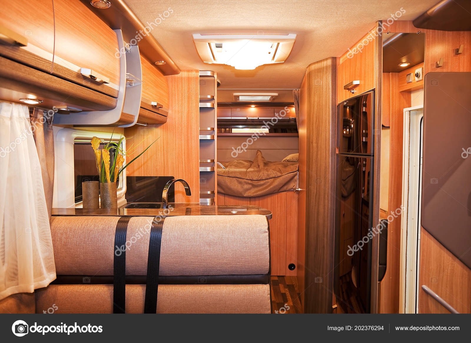 Interior Luxury Motorhome Stockfoto C Banoart 202376294
