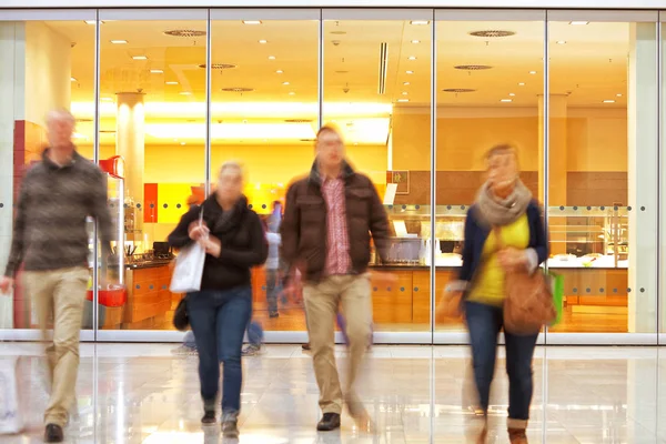 Motion Blurred People Shop — Stock Photo, Image