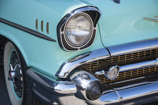 Voorkant Detail Van Een Chevrolet Oldtimers — Stockfoto