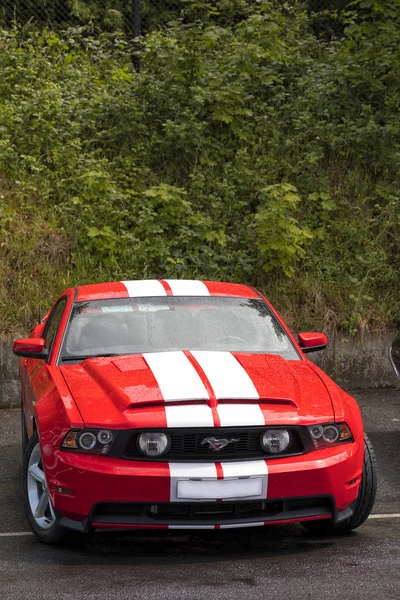 Franken Almanya Haziran 2015 Bize Eski Model Araba Ford Mustang — Stok fotoğraf