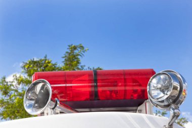 Amerikan vintage yangın servis aracı