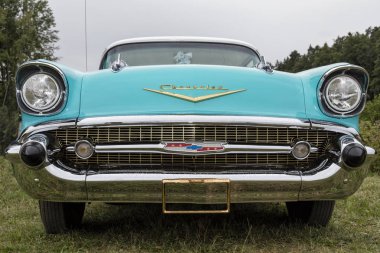 Franken, Almanya, 23 Haziran 2018: bize eski model araba, Chevrolet