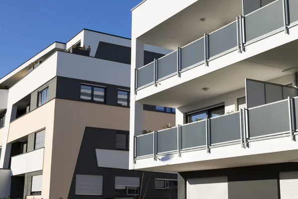 Moderne luxe appartementsgebouwen, Penthouse — Stockfoto