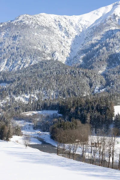 Alps in snow, Austrian Stock Image