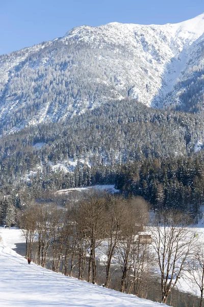 Alps in snow, Austrian Stock Photo