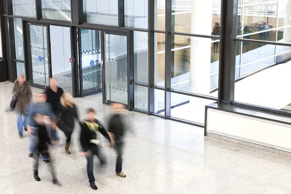 Large group of business people walking — Stock Photo, Image