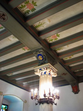 Baranow Sandomierski, Polonya - 08 Ekim 2013: Baranow Sandomierski, Polonya, sarayda Interiors genellikle küçük Wawel adı.