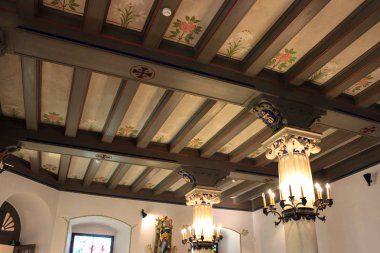 Baranow Sandomierski, Polonya - 08 Ekim 2013: Baranow Sandomierski, Polonya, sarayda Interiors genellikle küçük Wawel adı.