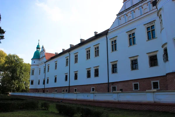 Baranow Sandomierski Polska Października 2013 Elewacji Pałacu Baranow Sandomierski Polska — Zdjęcie stockowe