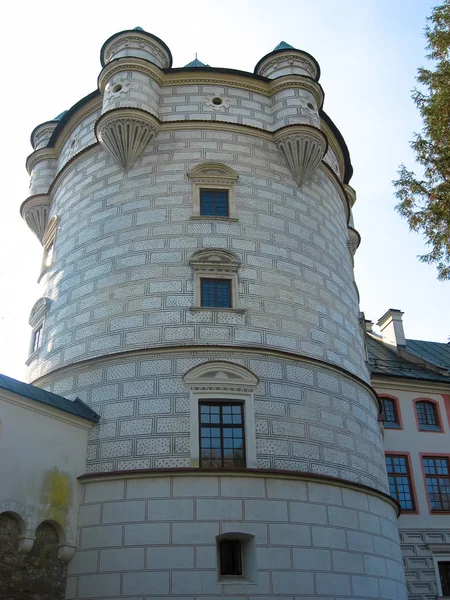 Krasiczyn Polen Okt 2013 Krasiczyn Slott Vackra Renässanspalats Polen Slottet — Stockfoto