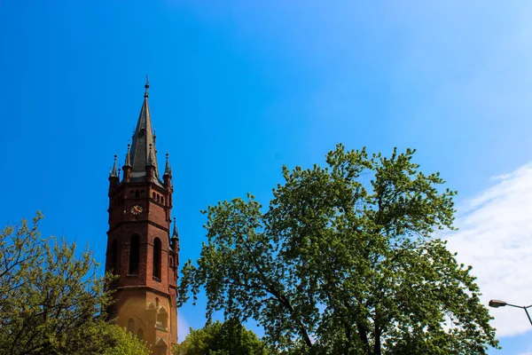 Tarnow Polen Maj 2014 Utsidan Den Gotiska Katolska Kyrkan Den — Stockfoto
