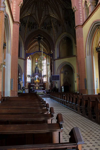 Tarnow Polen Mei 2014 Interieur Van Gotische Kerk Van Heilige — Stockfoto