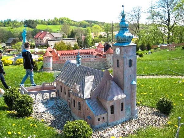Strysza Buda Mirachowo Poland May 2014 Kaszubski Miniature Park Scale — Stock Photo, Image