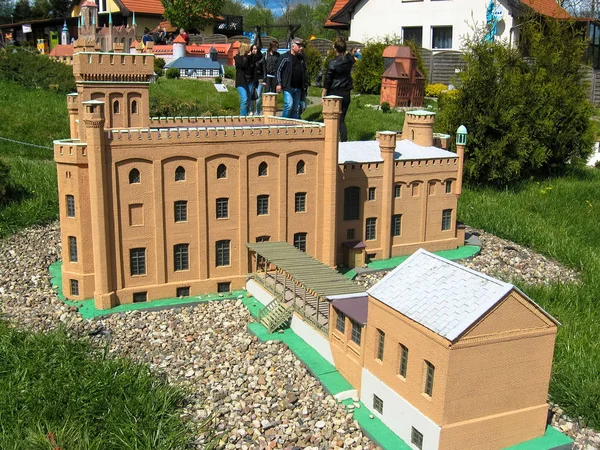 Strysza Buda Mirachowo Polônia Maio 2014 Kaszubski Miniature Park Modelo — Fotografia de Stock