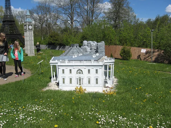 Strysza Buda Mirachowo Polonya Mayıs 2014 Kaszubski Minyatür Parkı Maketi — Stok fotoğraf