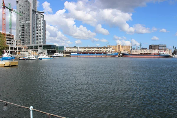 Gdynia Polônia Maio 2014 Vista Cais Porto — Fotografia de Stock