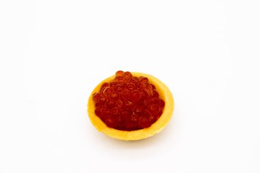 Lüks kırmızı havyar arka plan. Gıda Fotoğraf kavramı.