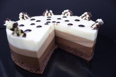 Harika çikolatalı kek. Choco birkaç çeşit pasta