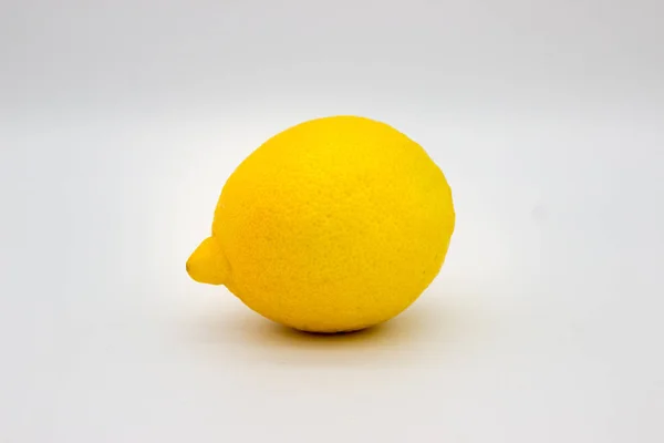 One lemon isolated on a white background — Stock Photo, Image