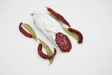 Fuet bir Katalanca ince, Kuru tedavi, sosis domuz eti et bir Por