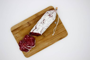 Fuet bir Katalanca ince, Kuru tedavi, sosis domuz eti et bir Por