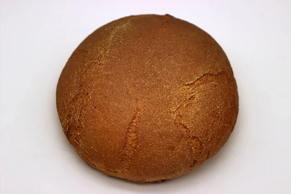 Loaf Of The Rye Bread Isolated Image On A White Background — Stock Photo, Image