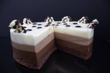 Harika çikolatalı kek. Choco birkaç çeşit pasta