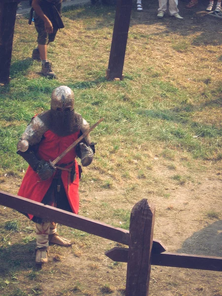 Lutsk, Ucrânia - 23 de agosto de 2008: Festival da cultura medieval i — Fotografia de Stock