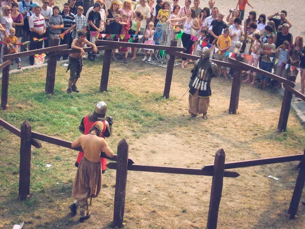 Lutsk, Ucrania - 23 de agosto de 2008: Festival de la cultura medieval i — Foto de Stock