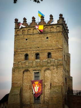 Lutsk, Ukrayna - 23 Ağustos 2008: Lutsk Kalesi Kulesi