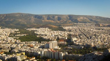 A evlere bir kuş uçuşu yükseklikten güzel manzaralar