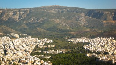 A evlere bir kuş uçuşu yükseklikten güzel manzaralar
