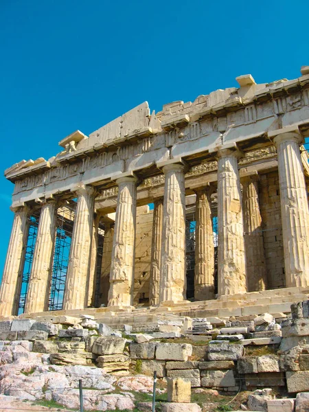Афіни, Греція-14 жовтня 2008: Парфенон стародавнього храму. Оон — стокове фото