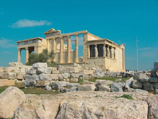 ATENAS, GRECIA - 14 DE OCTUBRE DE 2008: Partenón antiguo templo. ONU — Foto de Stock