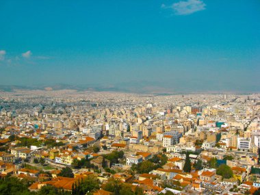 A evlere bir kuş uçuşu yükseklikten güzel manzaralar